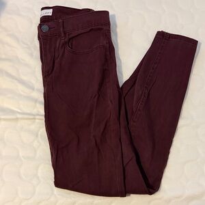 Burgundy Skinny Jeans